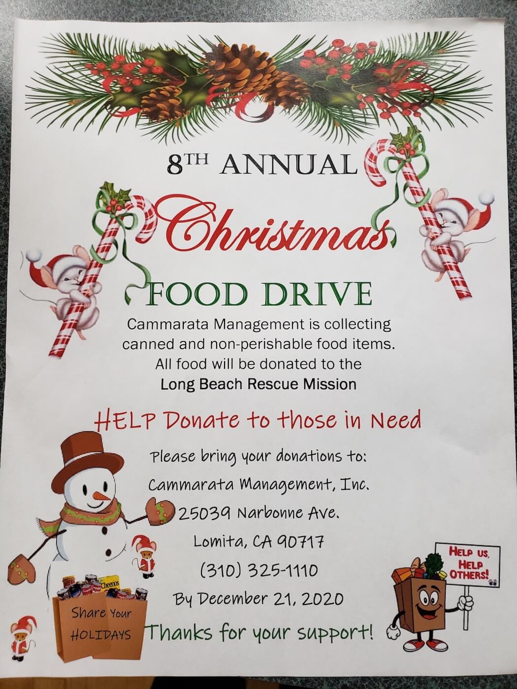 8th Annual Christmas Food Drive